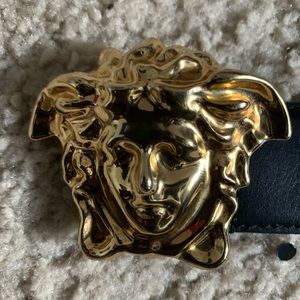 Versace gold logo belt